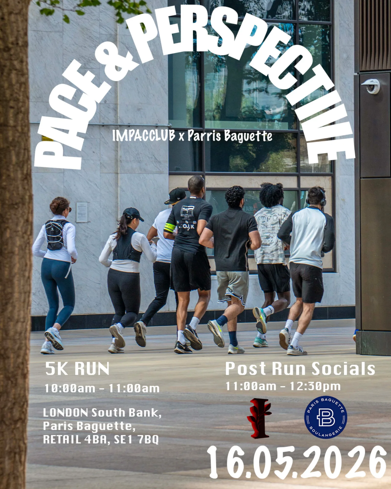 Pace & Perspective - IMPACC community event at Paris Baguette Southbank, 16 May 2026